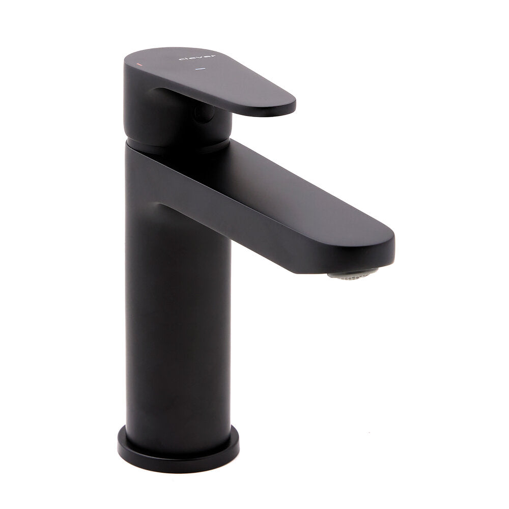 Grifo de lavabo monomando 110mm Negro Clever
